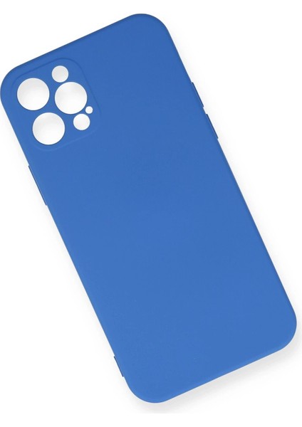iPhone 12 Pro Max Kılıf Nano Içi Kadife Silikon - Mavi - ASBTC9552-1714 fiyatları