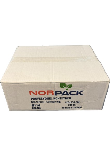 Profesyonel Konteyner 800 Gr. 10 Adet Rulo 10'lu 120X150CM 240LT.