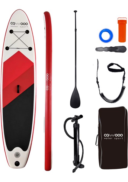 Sup Şişme Sörf Tahtası Stand Up Paddle Board 78*320*15 cm Kırmızı