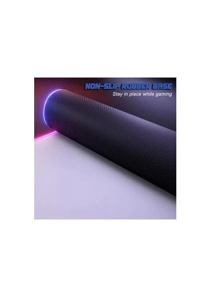 Rgb Ledli Beyaz Mousepad 70X30 cm 13 Farklı Renk Modu Su Geçirmez Oyuncu Gaming Xl Mausepad modelleri