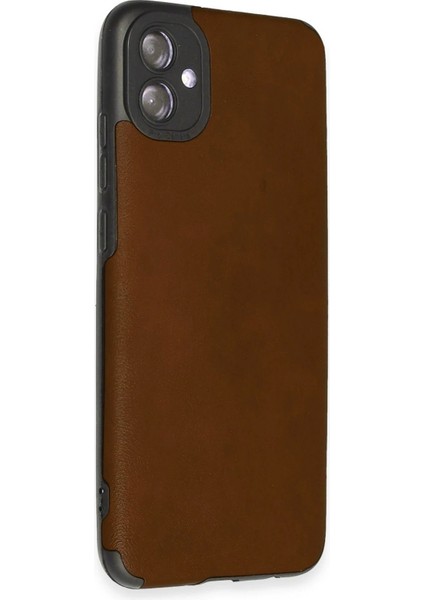 Samsung Galaxy A04E Kılıf Loop Deri Silikon - Kahverengi - ASBTC5745-8135 fiyatları