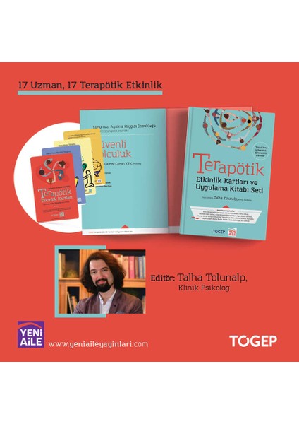 Togep Terapötik Etkinlik Kartları ve Uygulama Kitabı Seti, Editör: Klinik Psikolog Talha Tolunalp modelleri