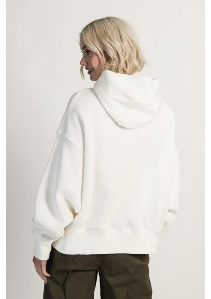 Sprt Phoenix Oversize Kadın Beyaz Sweatshirt Çok Geniş Kalıp modelleri