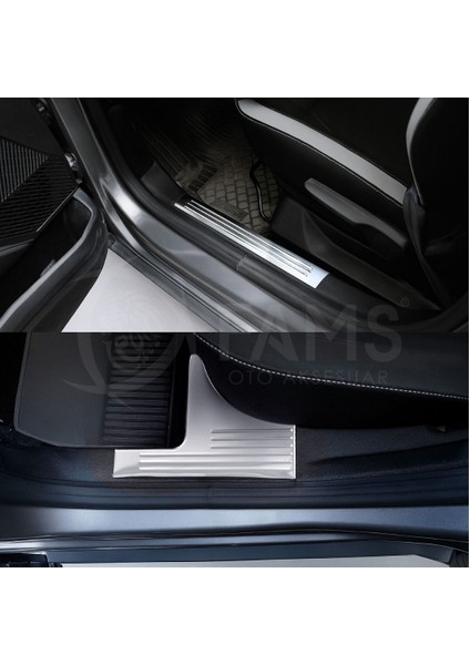 Renault Duster 2024 Üzeri Için Krom Iç Kapı Eşiği 4 Kapı Paslanmaz Çelik fırsatları