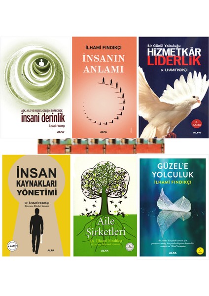 Ilhami Fındıkçı Kitaplığı-Insanın Anlamı, Insani Derinlik, Hizmetkâr Liderlik, Aile Şirketleri, Insan Kaynakları Yönetimi, Güzel'e Yolculuk (6kitap)