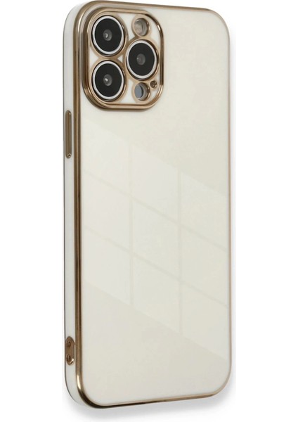 iPhone 13 Pro Kılıf Volet Silikon - Beyaz
