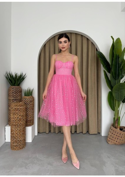 Missu Midi Elbise Pembe-S modelleri