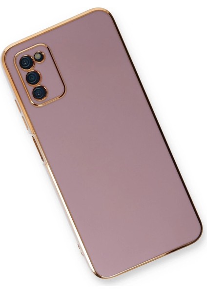 Samsung Galaxy A03S Kılıf Volet Silikon - Mor modelleri