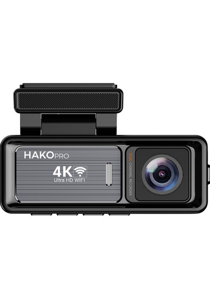Hako Pro 4K UHD Geniş Ekran Araç Kamerası - Çift Kamera, Wifi, Gece Görüşü, Arka Kamera Dahil modelleri