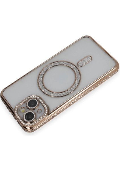 iPhone 14 Kılıf Joke Simli Magneticsafe Kılıf - Gold - ASBTC5431-5833 fiyatları