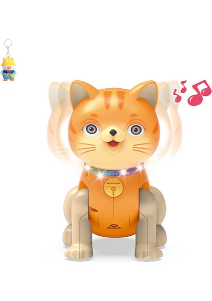 Evcil Hayvan Çocuk Oyuncakları Işık Müzik Dans Kedi Yavru Ses ve Işık Yavru Yürüyüş Evcil (Yurt Dışından)