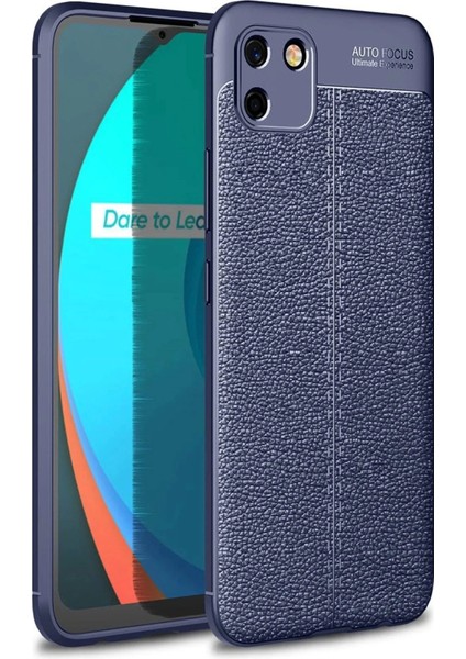 Realme C11 2021 Kılıf Auto Focus Kapak - Lacivert