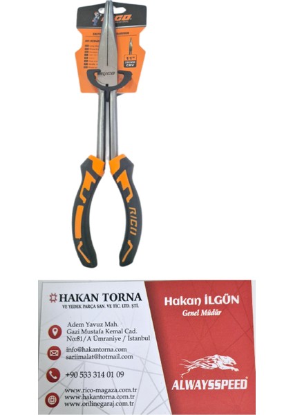Uzun Düz Kargaburun Pense 280MM