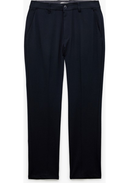 Normal Bel Slim Fit Düğmeli Cep Detaylı Kumaş Pantolon
