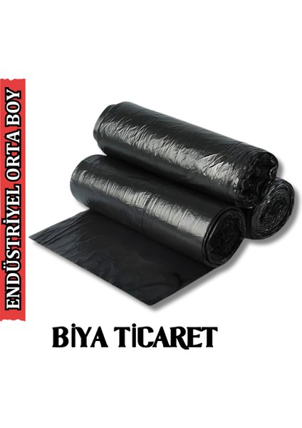 Orta Boy Çöp Poşeti - 55X60 cm - Siyah