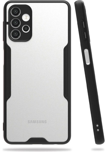 Samsung Galaxy A72 Kılıf Platin Silikon - Siyah
