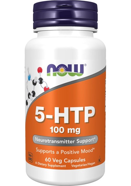 Foods Supplements, 5-Htp (5-Hydroxytryptophan) 100 Mg, Neurotransmitter Support*, 60 Veg Caps