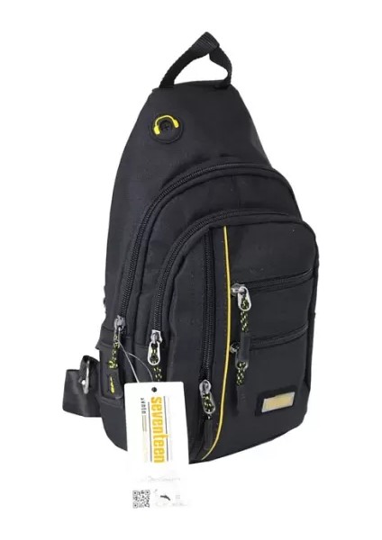 3473 Erkek Lüks Siyah Renk Bol Bölmeli Çapraz Çanta fırsatları