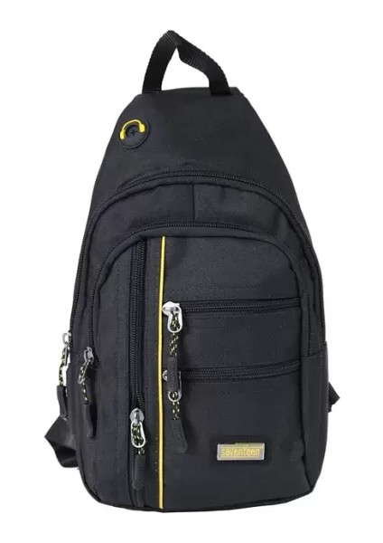 3473 Erkek Lüks Siyah Renk Bol Bölmeli Çapraz Çanta indirimleri