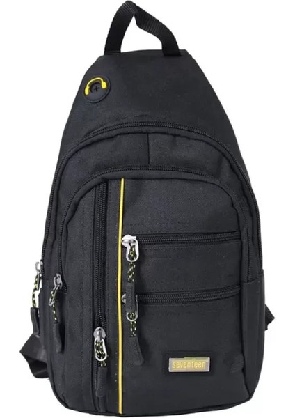 3473 Erkek Lüks Siyah Renk Bol Bölmeli Çapraz Çanta indirimleri