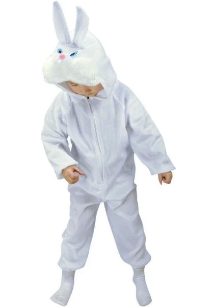 Bfs Çocuk Tavşan Kostümü Beyaz Renk 2-3 Yaş 80 cm