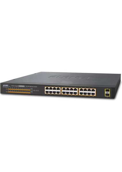 Yönetilemeyen Switch (Unmanaged Switch) &lt;br&gt; 24-Port 10/100/1000T 802.3AT/AF Poe+ Injector (Port Başına 30.8 Watt) (Poe Güç Bütçesi Maks. 220 Watt)&lt;br&gt; 2 x 1000BASE-X Mini-Gbıc/sfp Yuva