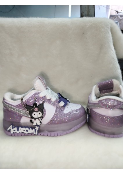 Simli Lila Sneaker – Karakter Figürlü Kız Çocuk Ayakkabı indirimleri