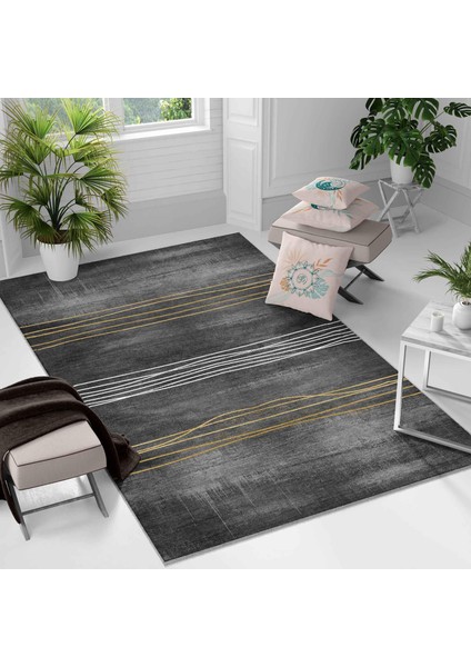 Kaymaz Taban Yıkanabilir Halı – Mutfak, Salon, Yatak Odası Için Modern Dijital Baskı Halı