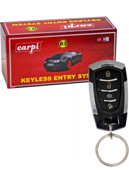Açma Kapama 12V Siyah-Krom Kumandalı 4 Tuşlu Sinyal Çıkışlı BR4602607