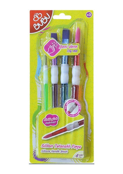 Bu-Bu Silikon Fırça Seti 4'lü (BUBU-FR0003)