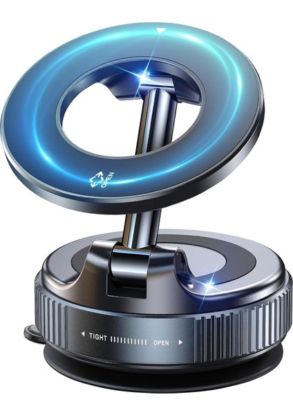 Kablosuz Araç Içi Cep Telefonu Plastik Kaplama Tutucu Araç Içi Montaj (Sadece Düz Zeminler Için) Vakumlu Hands Free 360 Derece Ayarlanabilir Manyetik Telefon Tutucu X68