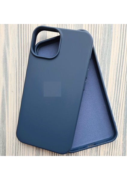 iPhone 14 (6.1) Uyumlu Logosuz Lansman Içi Kadife Silikon Kılıf
