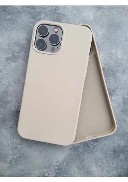 İphone 13 ProMax (6.7) ile Uyumlu Logosuz Lansman İçi Kadife Silikon Kılıf