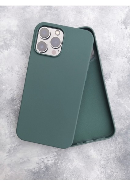 iPhone 13 Pro (6.1) Uyumlu Logosuz Lansman Içi Kadifesilikon Kılıf