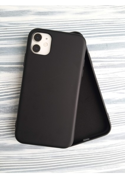 İphone 11 İle Uyumlu Logosuz Lansman Içi Kadife Silikon Kılıf
