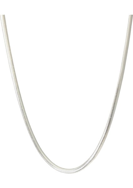 925 Ayar Gümüş Italyan Ezme Gümüş Kolye