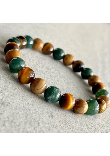 Jasper, Kaplan Gözü ve Jade Doğal Taş Bileklik fiyatları