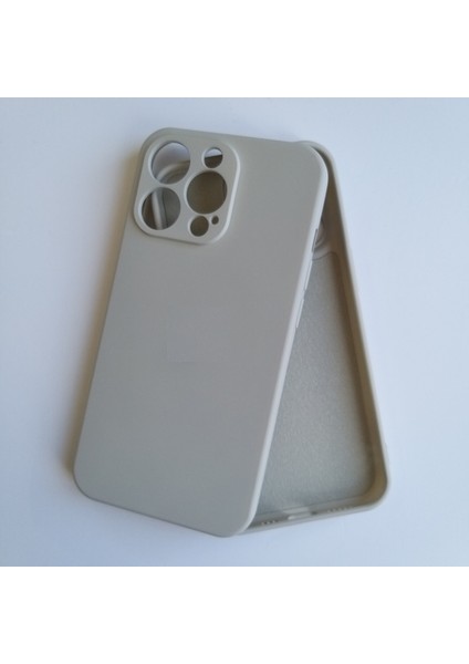 iPhone 13 Pro (6.1) Uyumlu Logosuz Kamera Korumalı Lansman Içi Kadife Silikon Kılıf