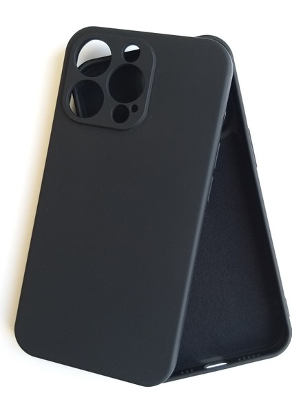 iPhone 13 Pro (6.1) Uyumlu Logosuz Kamera Korumalı Lansman Içi Kadife Silikon Kılıf