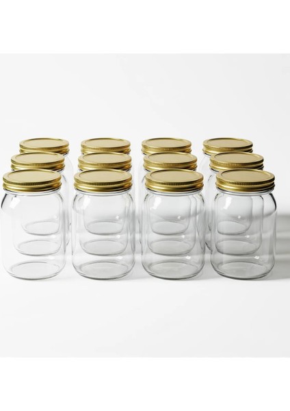 660CC Kapaklı Cam Kavanoz - Gıda Temasına Uygun