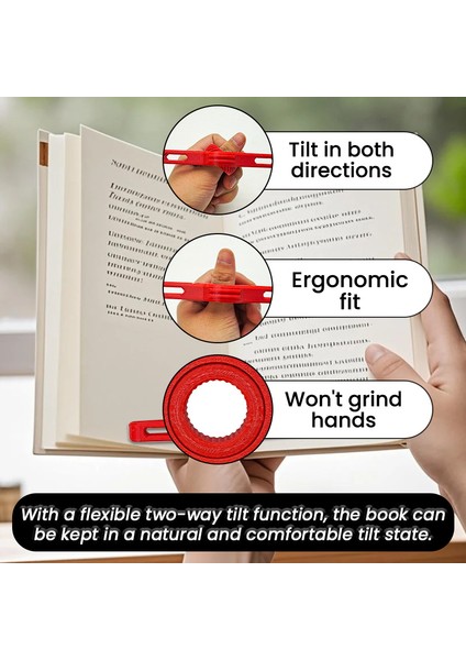 Ergonomik Plastik Yaratıcı Iki Yönlü Eğimli Sabit Kitap Sayfası Okuma Eser (Yurt Dışından) fırsatları