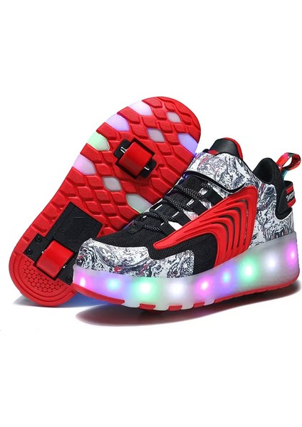 LED Işıklı Çift Tekerlekli Paten (Yurt Dışından)