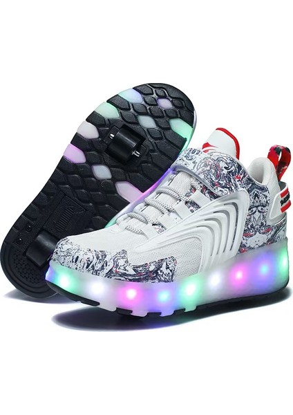 LED Işıklı Çift Tekerlekli Paten (Yurt Dışından)
