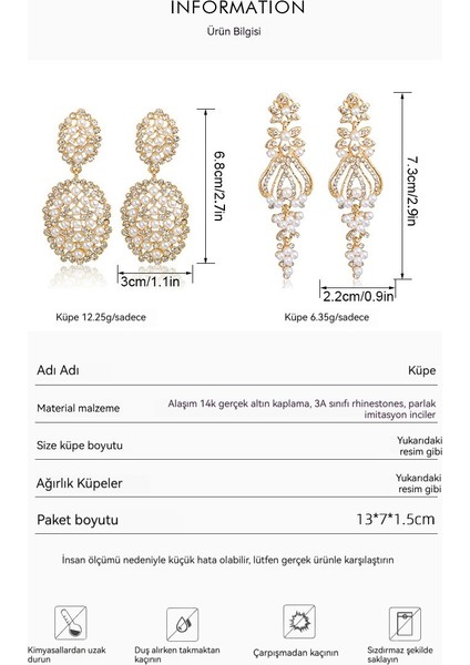 Avrupa ve Amerikan Moda Atmosferik Çift Oval Inci Küpeler (Yurt Dışından) fiyatları