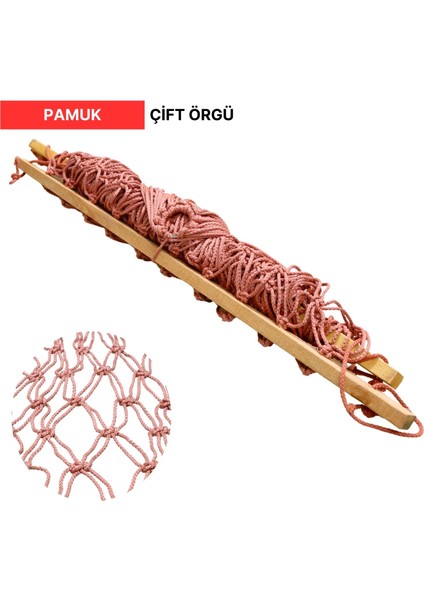 Tek Kişilik Çift Kat Makrome Örgü Pamuk Salıncak Hamak-Bağlama Ipli 90CM x Boy 2 M-200 kg fiyatları