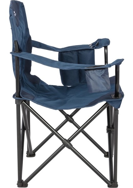Çelik Katlanır Kamp Sandalyesi XXL King Size – Lacivert, 150 kg Kapasiteli, Güçlü ve Pratik – Buzluk, Termal Bardaklık, Dolgulu Kolçak, Pvc Kaplama, Taşıma Çantası
