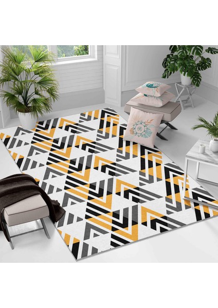 Kaymaz Taban Yıkanabilir Halı – Mutfak, Salon, Yatak Odası Için Modern Dijital Baskı Halı