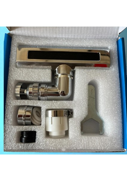 360° Akrobat 4 Farklı Modlu Fonksiyonel Akrobat Musluk Batarya Ucu Başlığı Krom