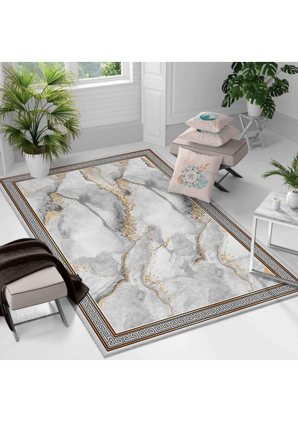 Kaymaz Taban Yıkanabilir Halı – Mutfak, Salon, Yatak Odası Için Modern Dijital Baskı Halı