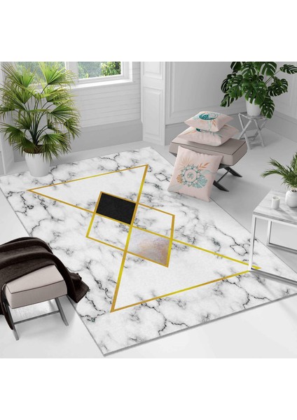 Kaymaz Taban Yıkanabilir Halı – Mutfak, Salon, Yatak Odası Için Modern Dijital Baskı Halı